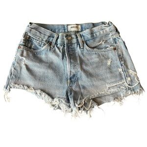 AGOLDE Parker Cut Off Jean Shorts Sz 28 100% Cotton Swapmeet